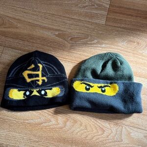 Kids Lego Ninjago Beanie Set - Black and Green
